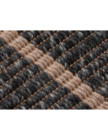 Reversible Rug Black 170x240 by Gan Rugs