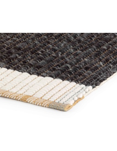 Reversible Tappeto Black 170x240 by Gan Rugs