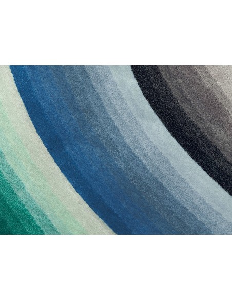 Round Mirage Rug Blue 210x300 by Gan Rugs