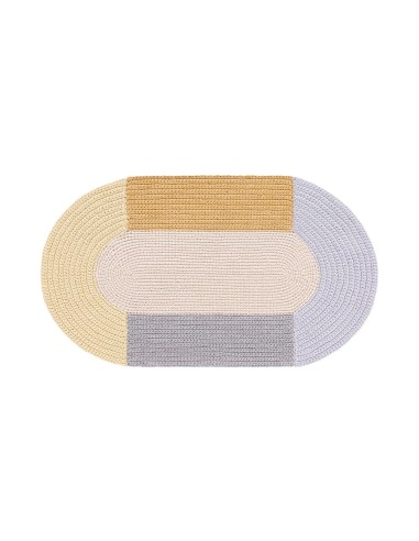 The Crochet Collection Rug Mono Beige 180x100 by Gan Rugs