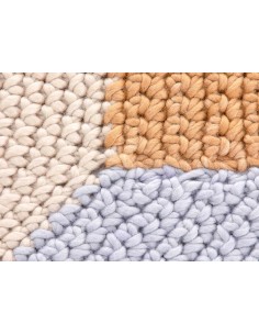 The Crochet Collection Rug Mono Beige 180x100 by Gan Rugs 2
