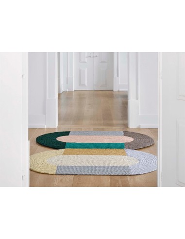 The Crochet Collection Rug Mono Beige 180x100 by Gan Rugs