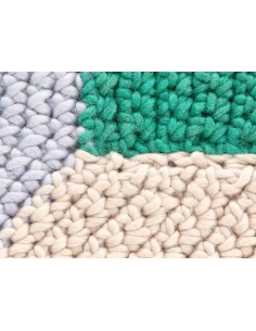 The Crochet Collection Tappeto Mono Blue 180x100 by Gan Rugs 2