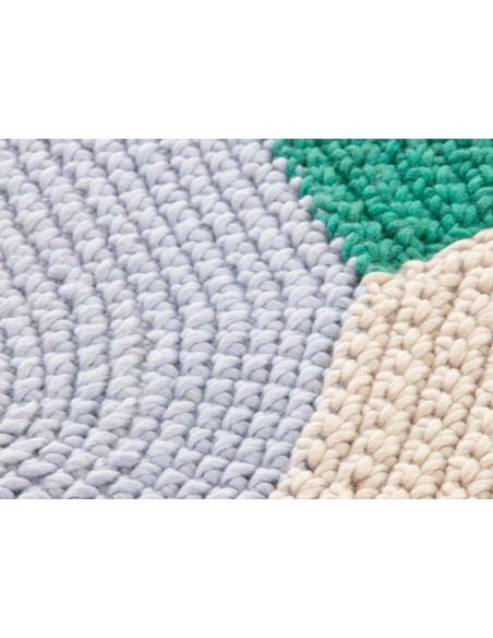 The Crochet Collection Rug Mono Blue 180x100 by Gan Rugs