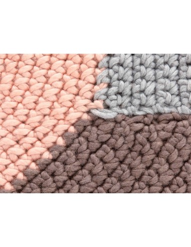 The Crochet Collection Rug Mono Pink 180x100 by Gan Rugs