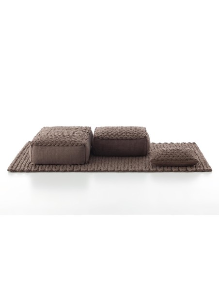 Trenzas Tappeto Brown 200x300 by Gan Rugs