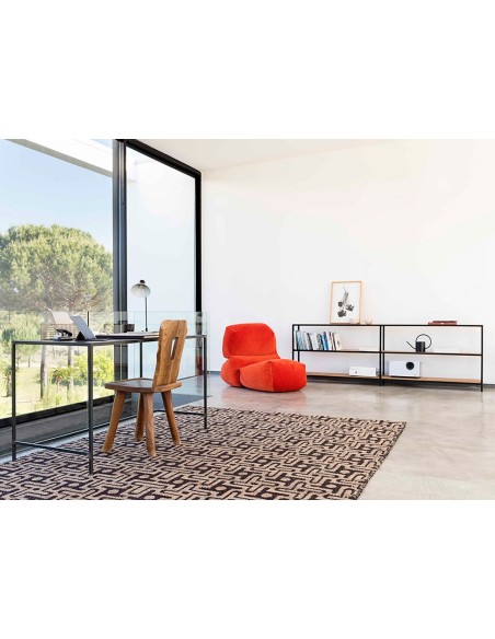 Twiggy Tappeto Black 150x200 by Gan Rugs