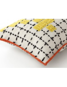 Bandas Cushion C Yellow 60X40 by Gan Rugs 2