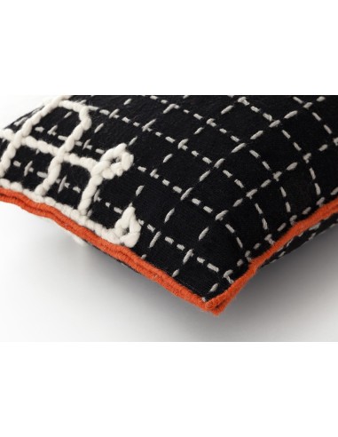 Bandas Cuscino D Black 60x40 by Gan Rugs