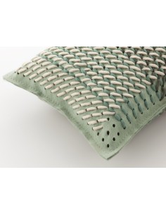 Canevas Geo Cushion Green 61X36 by Gan Rugs 2