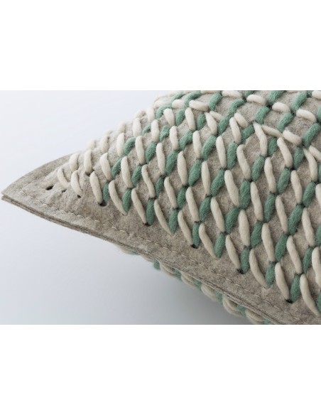 Canevas Geo Cushion Green 50X50 by Gan Rugs