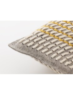 Canevas Geo Cushion Grey 61X36 by Gan Rugs 2