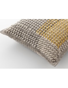 Canevas Geo Cushion Grey 50X50 by Gan Rugs 2