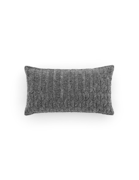 Chaddar Cuscino Charcoal 60x35 by Gan Rugs