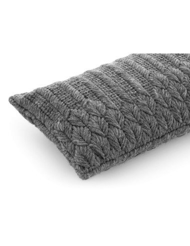 Chaddar Cuscino Charcoal 60x35 by Gan Rugs