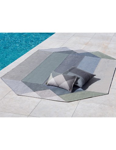 Diamond Outdoor Cuscino Green-Grey 50x30 by Gan Rugs