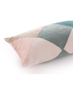 Diamond Outdoor Cushion Nude-Petrol 50X30 by Gan Rugs 2
