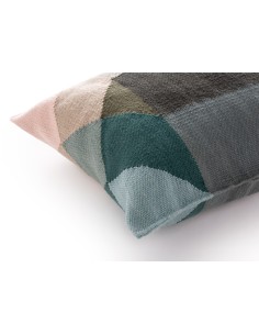 Diamond Outdoor Cushion Nude-Petrol 50X50 by Gan Rugs 2