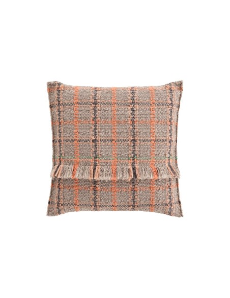 Garden Layers Outdoor Big Cuscino Tartan Terracotta 70x70 by Gan Rugs