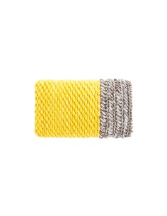 Mangas Space Cushion Plait Yellow 60X35 by Gan Rugs