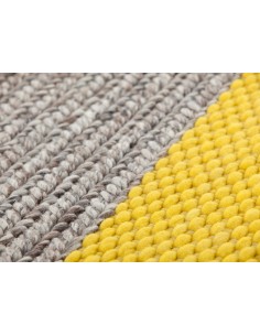 Mangas Space Cushion Plait Yellow 60X35 by Gan Rugs 2