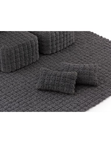 Momos Cushion Anthracite 48X30 by Gan Rugs