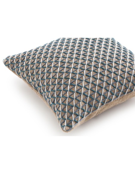Raw Cushion Blue 50X50 by Gan Rugs