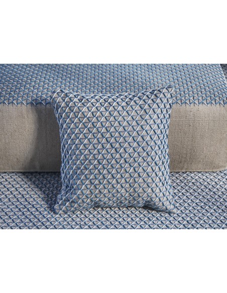 Raw Cushion Blue 50X50 by Gan Rugs