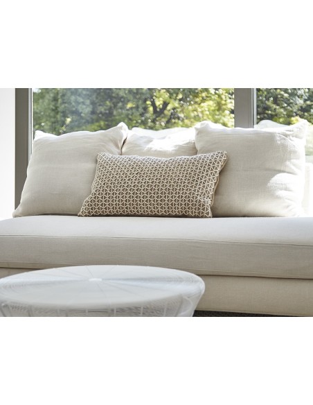Raw Cushion White 70X40 by Gan Rugs
