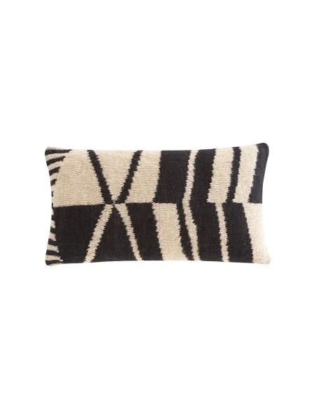 Rustic Chic Cushion Geo Black & White 70X40 by Gan Rugs
