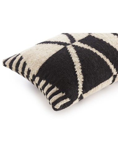 Rustic Chic Cuscino Geo Black & White 70x40 by Gan Rugs