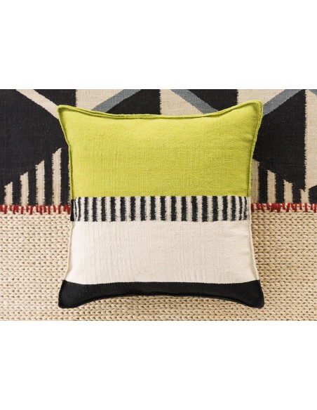 Rustic Chic Cushion Geo Pistachio 64X64 by Gan Rugs