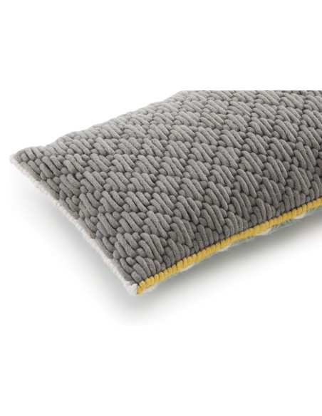 Silai Cushion Celadon-Light Grey 60X35 by Gan Rugs