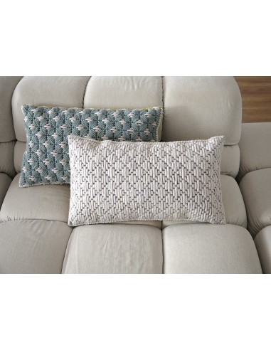 Silai Cushion Celadon-Light Grey 60X35 by Gan Rugs