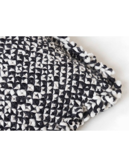 Waan Cuscino Black & White 50x50 by Gan Rugs